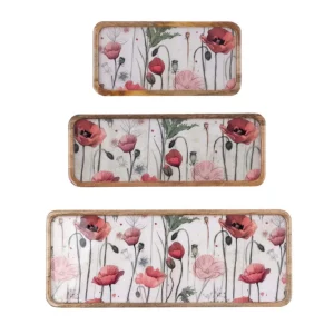 Vassoio rettangolare “Coquelicot”